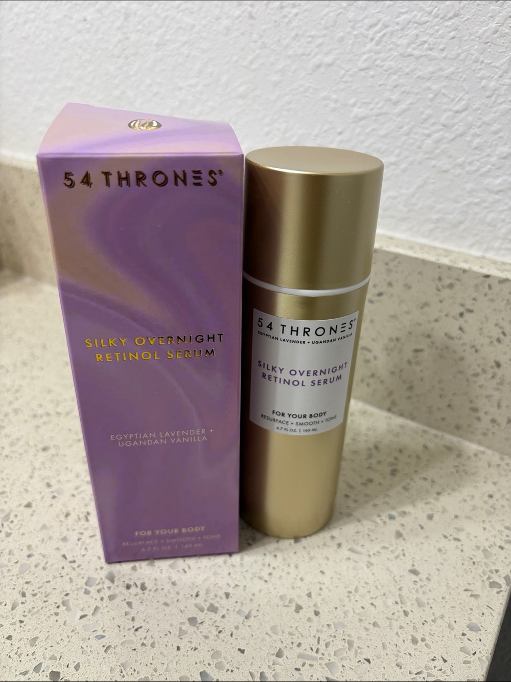 54 Thrones Silky Overnight Retinol Serum 4.7 Fl. OZ- Gold & Lavender